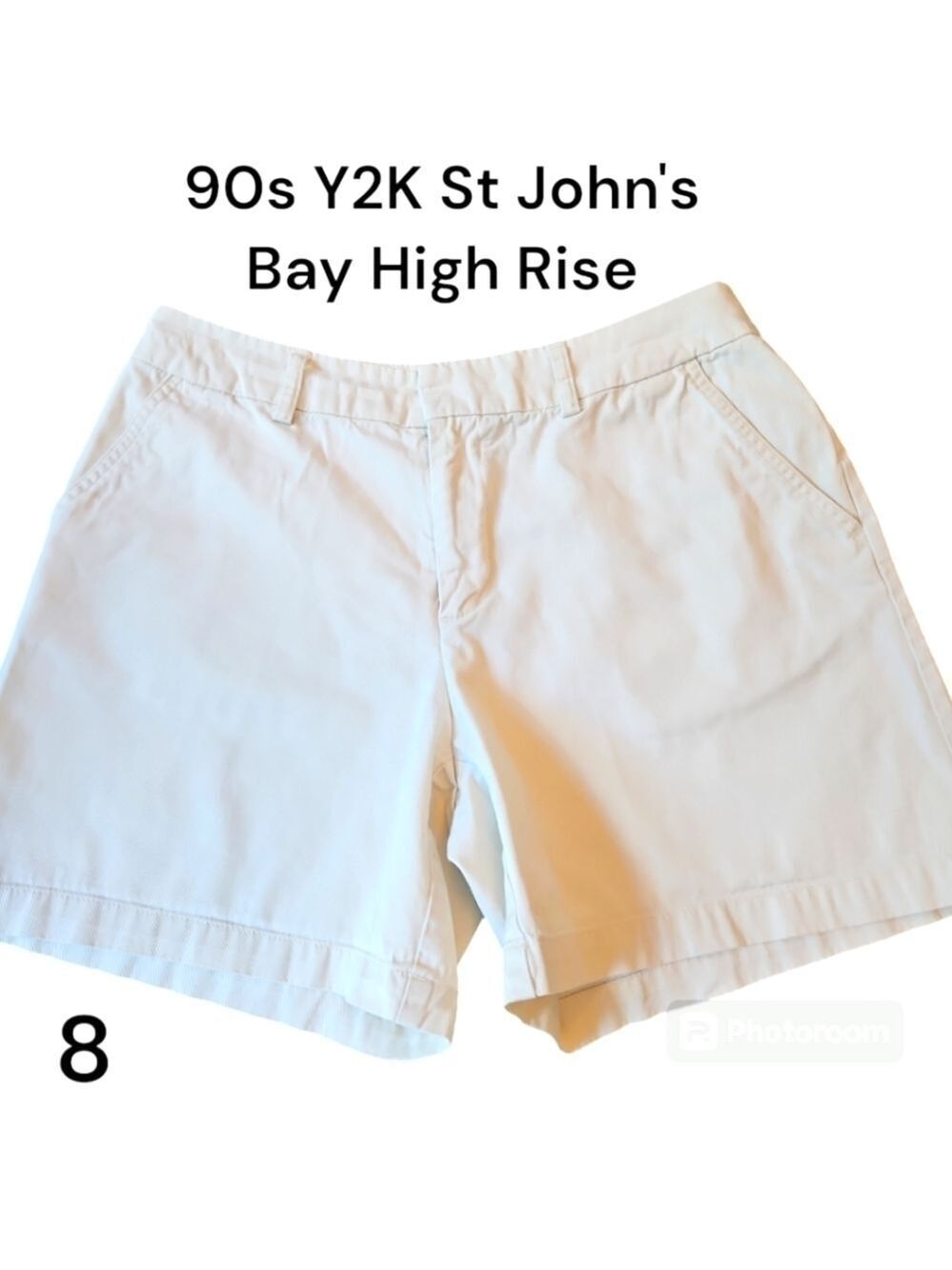 St. John's Bay 90s / Y2K High Rise Cotton Shorts 8